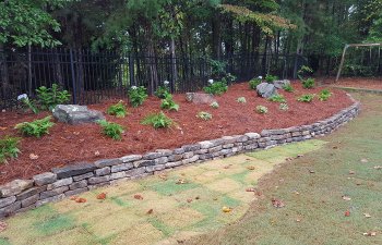 hardscapes in a backyard