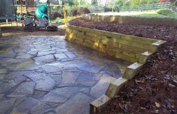 flagstone patio