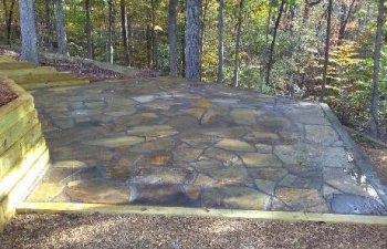 flagstone patio